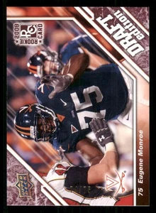 2009 Upper Deck Draft Edition Burgundy 75 #107 Eugene Monroe /75 - Picture 1 of 2