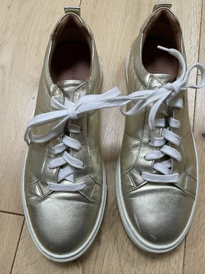 Whistles Gold Trainers Shoes Size 7 / 40 - Image 1 of 4