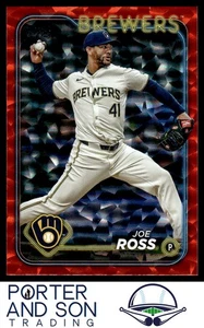 Joe Ross #/299 Orange Crackle Foilboard 2024 Topps Update #US135 Brewers - Bild 1 von 2