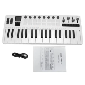 M-VAVE MIDI Keyboard 37-Key With Velocity Sensitivity 16 RGB Backlit Drum Pa TDW - Picture 1 of 12
