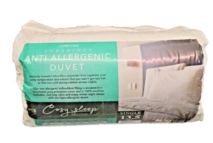 COSY Anti-Allergy 13.5 Tog Duvet Quilt – Single Bedding | Hypoallergenic | Warm - Picture 1 of 6