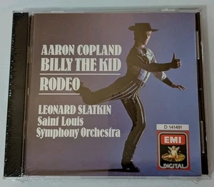 Brand New Aaron Copland - Billy The Kid & Rodeo CD Leonard Slatkin 1986 Angel - Imagen 1 de 5