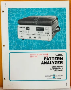 HP 01620-90903 1975 Model 1620A Pattern Analyzer Operating & Service Manual. - Picture 1 of 2