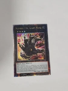 Yugioh Number 106: Giant Hand Quarter Century Rare RA04-EN066 NM - Picture 1 of 2