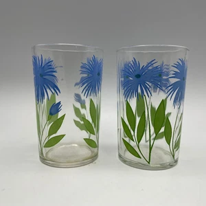 2 Swanky Swig Cornflower Pattern Glasses - Picture 1 of 3