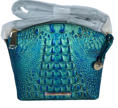 NWT Brahmin Mini Duxbury Crossbody, Peacock Melbourne Leather Mint Condition - Image 1 of 4