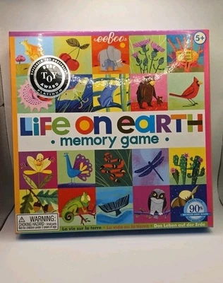 eeBoo Life on Earth Memory Matching Pairs Game Developmental Educational Kids - Image 1 of 4