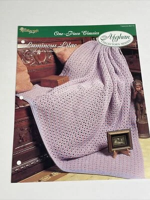 Luminous Lilac Afghan One Piece Crochet Pattern Needlecraft Shop - Image 1 of 4
