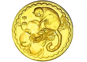 GOLD AFFE TOKEN, JAHR DES AFFEN (2M435) - Bild 1 von 2
