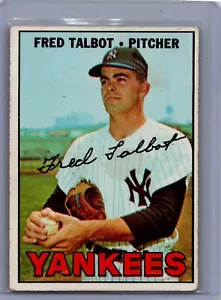 1967 Topps Baseball Card #517 Fred Talbot Fair - Foto 1 di 2