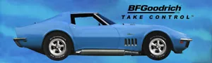 REPRODUCTION BF GOODRICH 1969 CORVETTE Banner 12"x40" - Picture 1 of 1