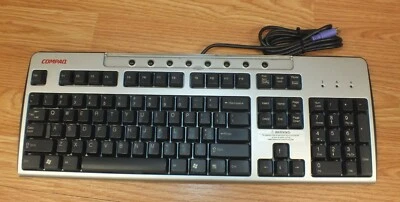 Genuine Compaq (KB-0133) PS/2 Wired Computer Keyboard **READ**  - Image 1 of 4