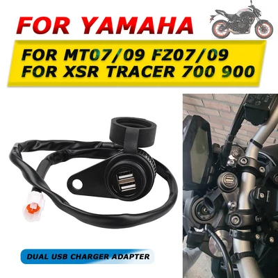 Adaptador Cargador USB Doble 12V DV Para Yamaha MT-09 MT09 SP FZ09 Nuevo Foto 1 de 4