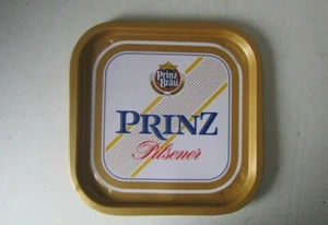 VINTAGE VINTAGE VINTAGE PRINZ BRAU PILSENER BEER TIN TRAY - Picture 1 of 5