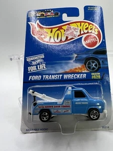 Vintage 1997 Hot Wheels Ford Transit Wrecker Collector #620 - New on Card - Picture 1 of 3