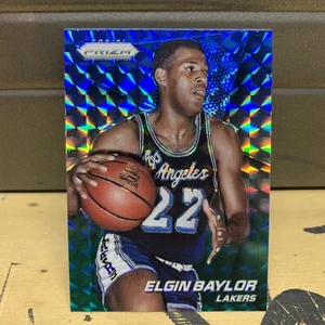2014 Panini Prizm Elgin Baylor 198 Green Blue Silver Prizm Card Los Angeles Card - Picture 1 of 2