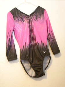 GK leotard AS Longsleeved Pink 3/4 Sleeves - Picture 1 of 1
