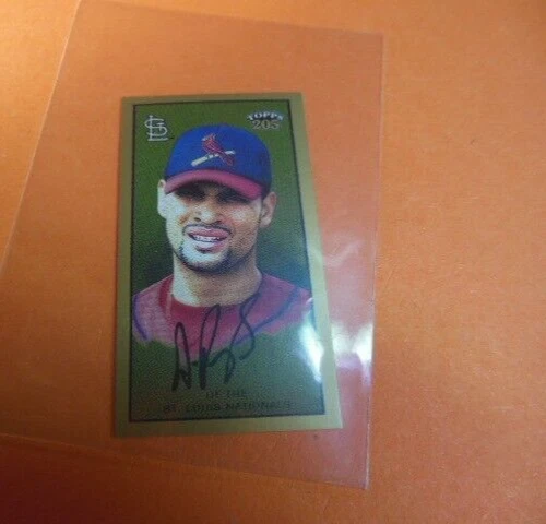 2003 Albert Pujols Topps 205 Honest Variation Back Mini #3 St. Louis Cardinals - Image 1 of 4