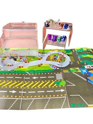 Lot of 10 Vehicular City Cars Educational Interactive Playset with Paper Craft - Image 1 of 4