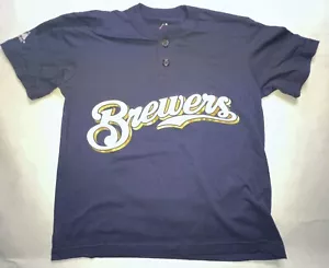 Milwaukee Brewers Majestic 2-Button Jersey, Youth Small #9 - Picture 1 of 3