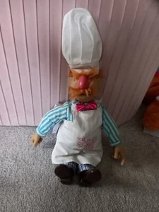 The Muppets Swedish Chef Kermit Collection Vintage Plush Soft Toy by Junior Toys - Picture 1 of 7