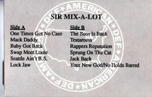 Sir MixALot Self Titled S/T PROMO ADVANCE DEMO Cassette Tape Album Hiphop Rap - Imagen 1 de 2