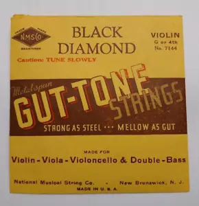 Corda per violino vintage diamante nero GUT TONE per vetrina caramelle, con corda - Foto 1 di 2