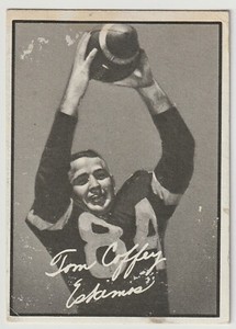 1961 Topps CFL Tommy Joe Coffey Card #33 Edmonton Eskimos West Texas State