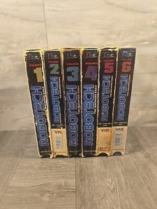 Vintage Anime Robotech The Macross Saga VHS Volumes 1,2,3,4,& 2 6's 1 Is New - Picture 1 of 21