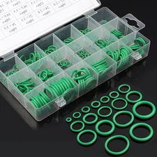 270X Green Rubber Car HNBR A/C System Air Conditioning O Ring Seals Kit Tools