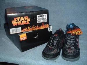 DARTH VADER SKATE Childrens Athletic Shoes Black 9 1/2 9.5 NIB 2005 Buster Brown - Picture 1 of 5