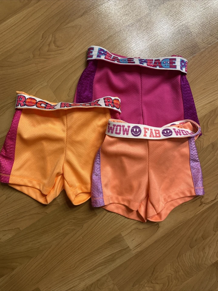 Lote de 3 Pantalones Cortos Atléticos Niñas Talla 4/5 Gloria Desteñida Foto 1 de 1