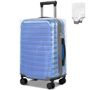 Clear Luggage Cover for 28 inch Suitcase Tsa Approved Thicken PVC Plastic Sui... - Picture 1 of 8