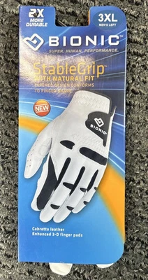 New Bionic Men's StableGrip with Natural Fit Golf Glove, Left Hand, 3XL - Image 1 of 4