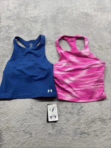 Lote de 2 sujetadores deportivos Under Armour ajustados con movimiento talla juvenil L - Imagen 1 de 4
