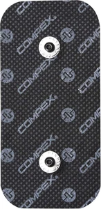 Compex Electrodos I 2 Electrodos Negros 5X10 Cm Doble Snap Para Electroestimulad - Imagen 1 de 5