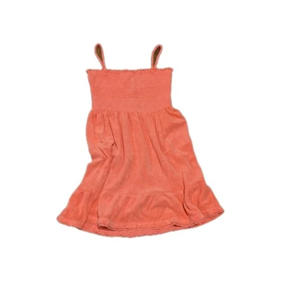 Y2K Juicy Couture коралловый розовый со сборками махровая ткань солнце платье плавать чехол девочек 12 - Изображение 1 из 4