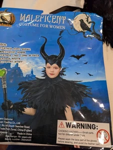 Maleficent Costume Adult Womens One Size No Dress Villain FEATHERS 🪶Gloves - Picture 1 of 11