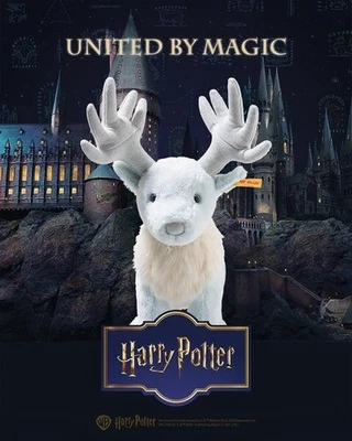 Steiff Patronus Stag Harry Potter 25cm EAN 024221 White soft toy plush New - Image 1 of 4