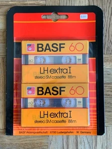 BASF LH extra I 60 Leerkassetten Kassetten seltenes Doppelpack - NEU! - Bild 1 von 2