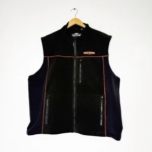 Harley-Davidson Men’s Fleece Mid-Layer Windproof Vest Size 2XL - Picture 1 of 5