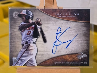 Autógrafo de novato Bowman Inception 2014 #RAJS Jonathan Schoop radiocontrol Foto 1 de 2