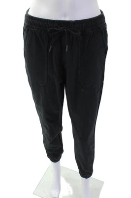 Pantalones de chándal Athleta para mujer negros con cordón talla 4 Foto 1 de 4