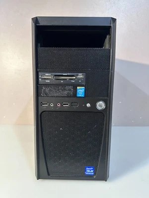 Mini PC vacía torre de computadora Asus Micro-ATX solo estuche. Foto 1 de 4