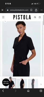 Mono Pistola Grover Desvanecido a Negro Talla M - Utilitario Una Pieza Mujer Foto 1 de 4