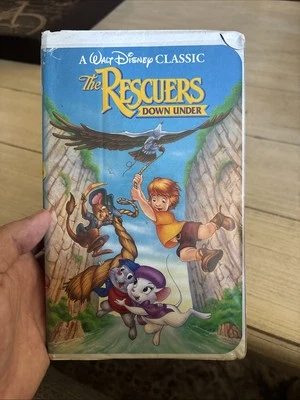 Disney's The Rescuers Down Under VHS -Clamshell Case - Black Diamond - Image 1 of 4