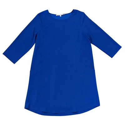 Vestido recto manga larga azul cobalto Collective Concepts - TALLA M Foto 1 de 4