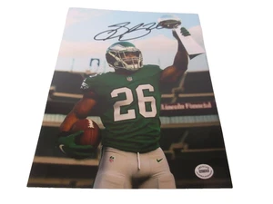 SAQUAN BARKLEY Signed Photo 8x10 Fly EAGLES Fly SUPER BOWL COA (ACA) + FREE SHIP - Picture 1 of 4