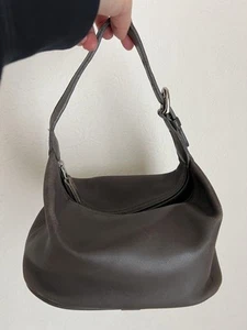 Bolso de mano OLD COACH tocador hombro gris cuero gris damas vintage de Japón - Imagen 1 de 24