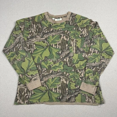 Vintage Mossy Oak Full Foliage Pocket Tee Large Camo Long Sleeve Shirt - Image 1 of 4